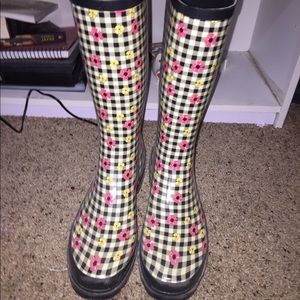 Flower Rain boots
